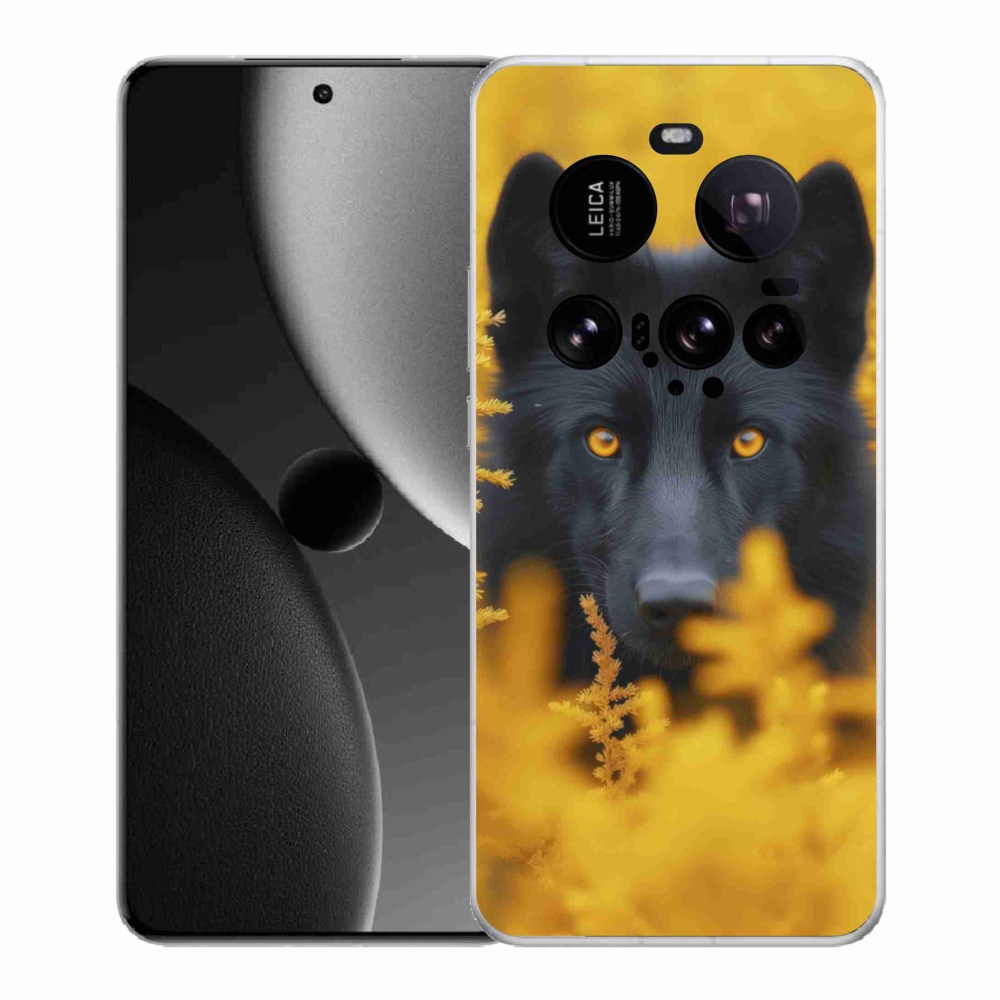 Gelový kryt mmCase na Xiaomi 15 Ultra - černý vlk 2