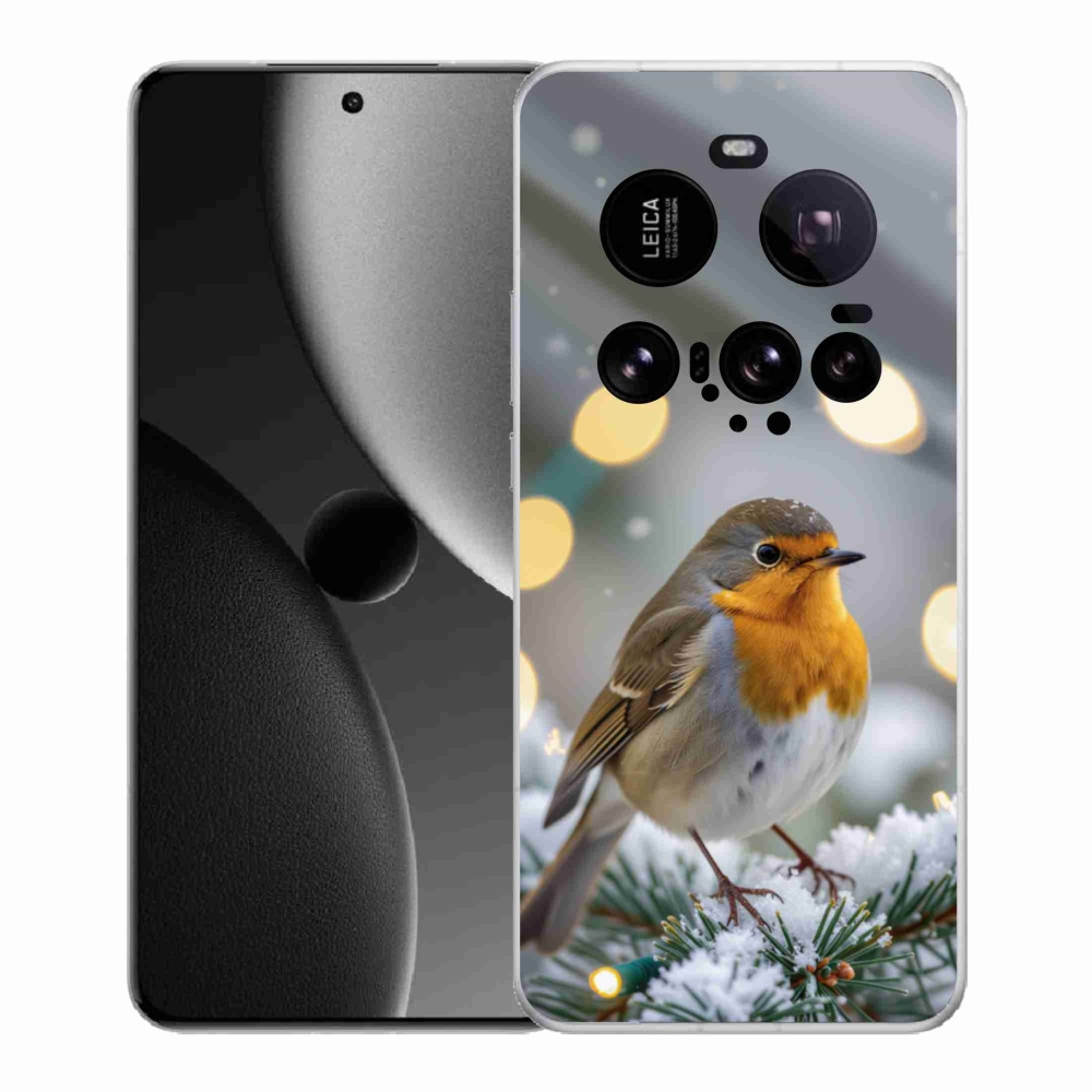 Gelový kryt mmCase na Xiaomi 15 Ultra - červenka v zimě