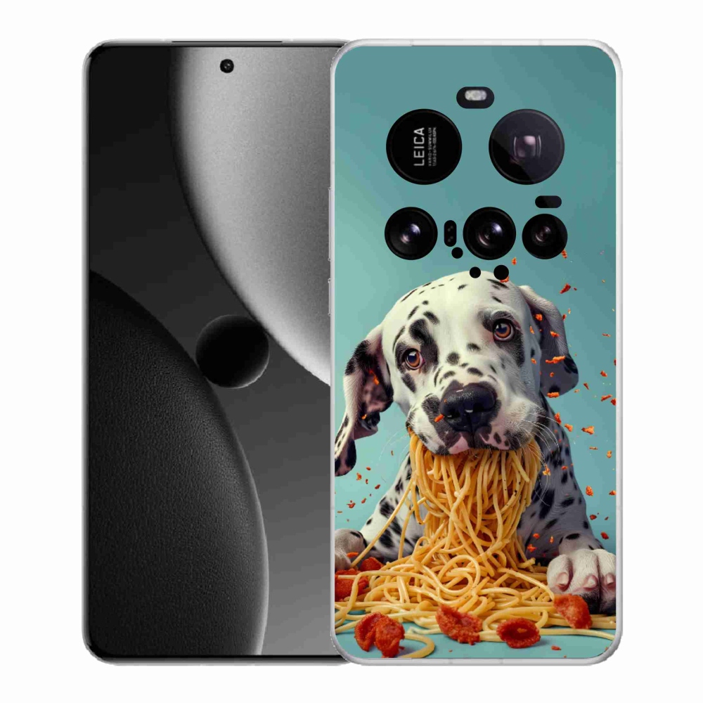 Gelový kryt mmCase na Xiaomi 15 Ultra - dalmatin a špagety