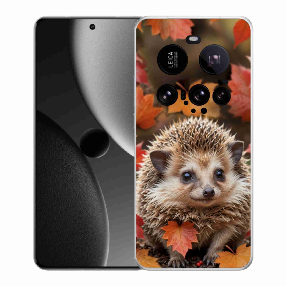 Gelový kryt mmCase na Xiaomi 15 Ultra - ježek v listí