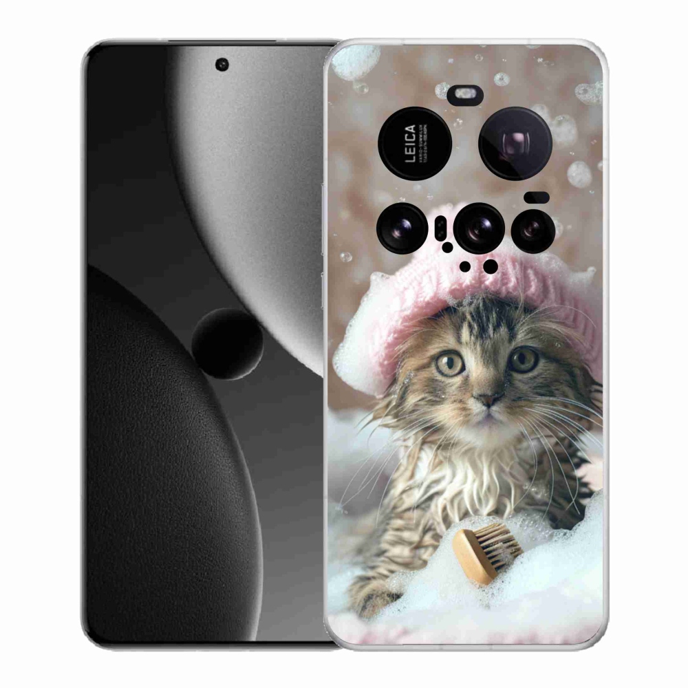 Gelový kryt mmCase na Xiaomi 15 Ultra - kotě a koupel