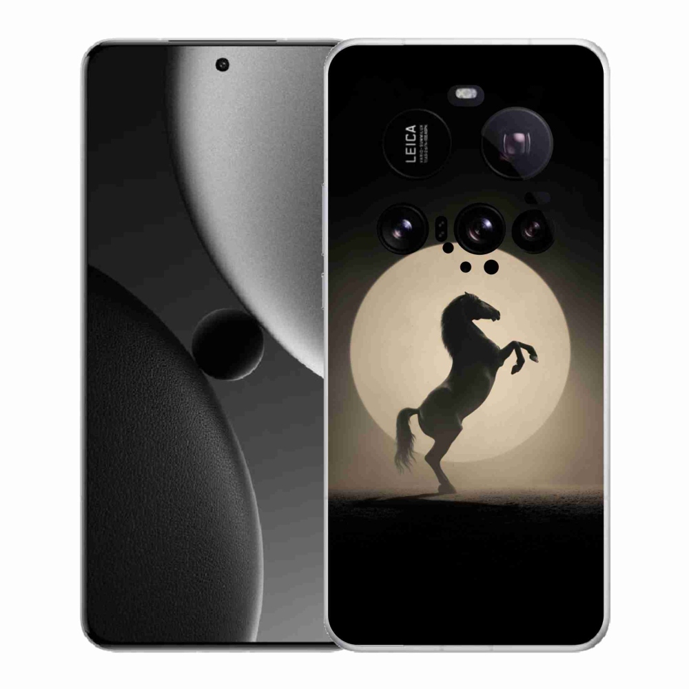 Gelový kryt mmCase na Xiaomi 15 Ultra - kůň v siluetě