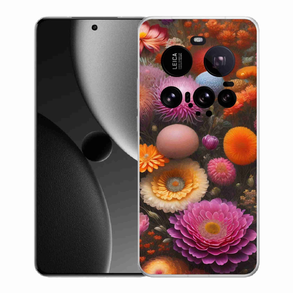 Gelový kryt mmCase na Xiaomi 15 Ultra - květinová kompozice