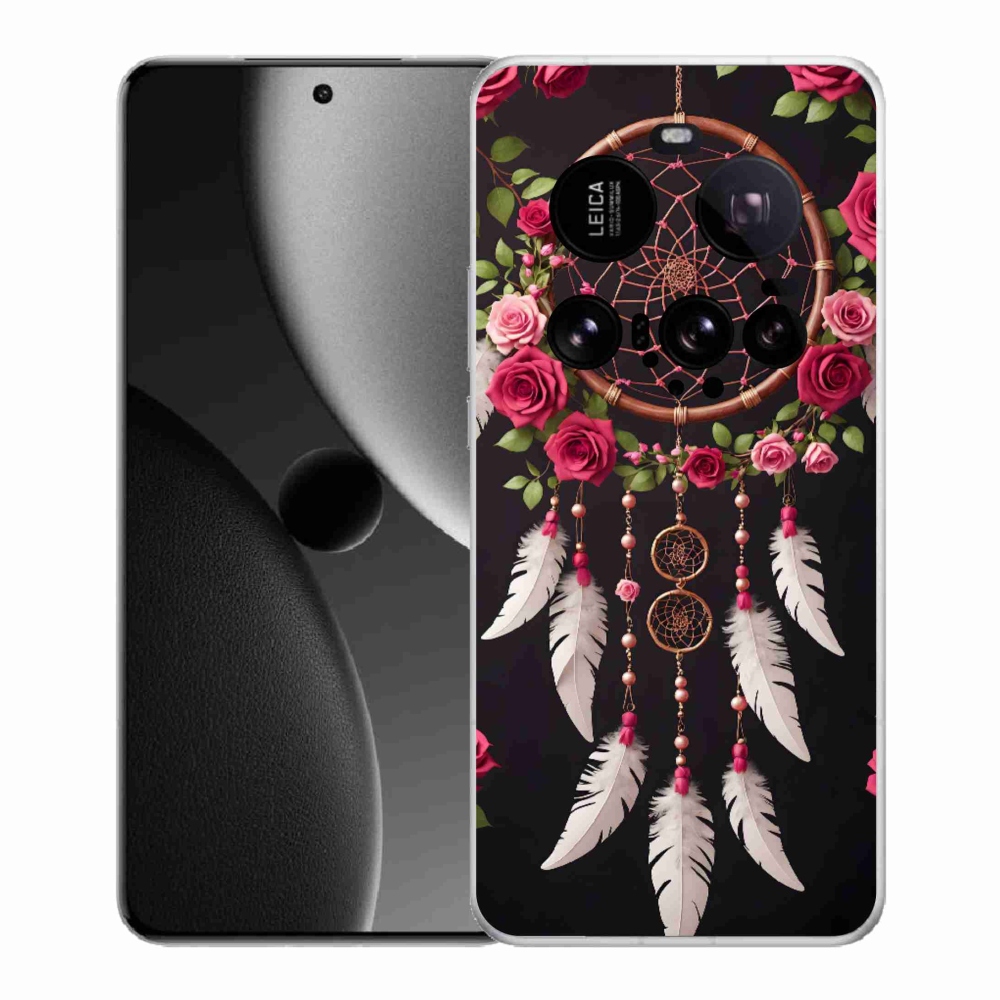 Gelový kryt mmCase na Xiaomi 15 Ultra - lapač snů s růžemi