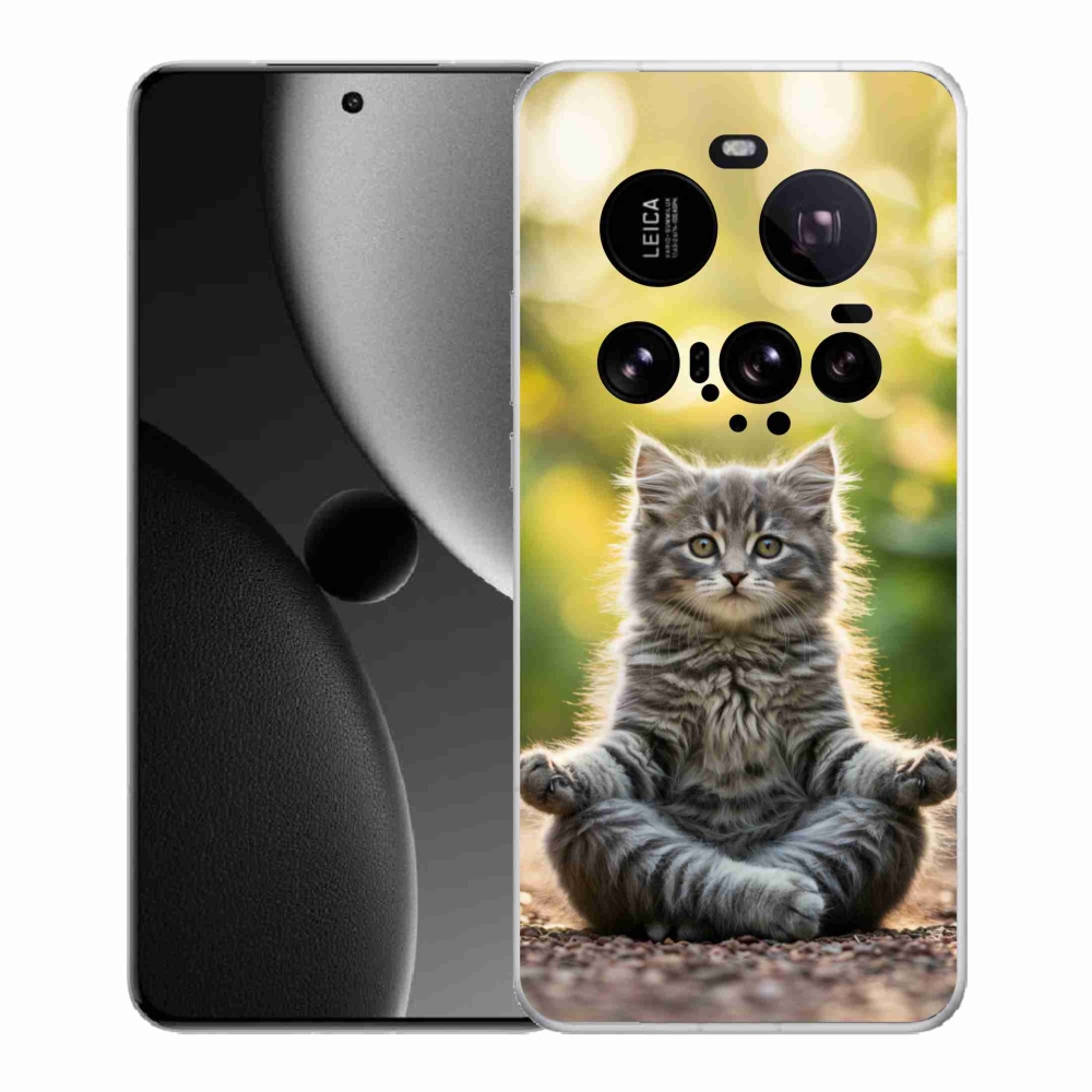 Gelový kryt mmCase na Xiaomi 15 Ultra - meditující kotě