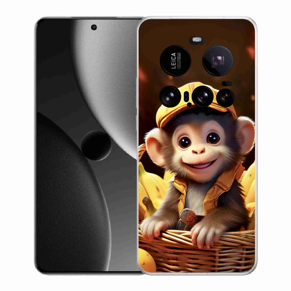 Gelový kryt mmCase na Xiaomi 15 Ultra - opice v košíku