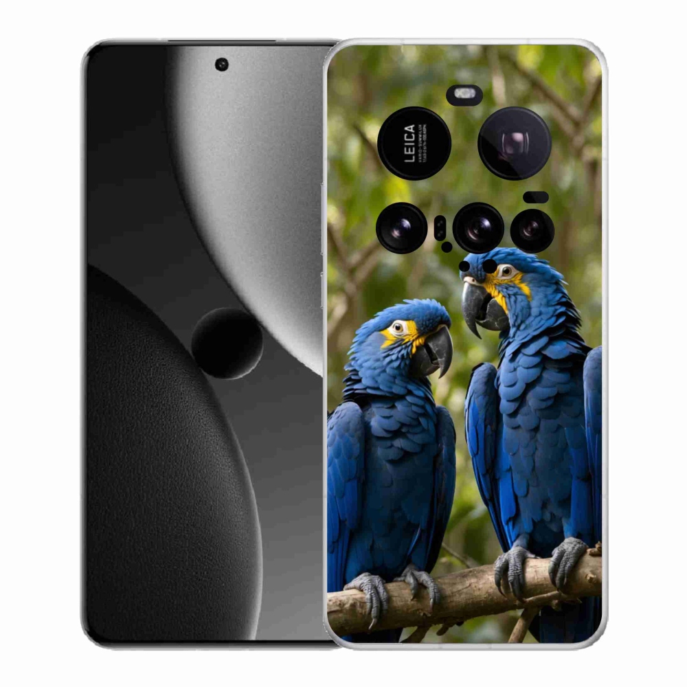 Gelový kryt mmCase na Xiaomi 15 Ultra - papouščí duo