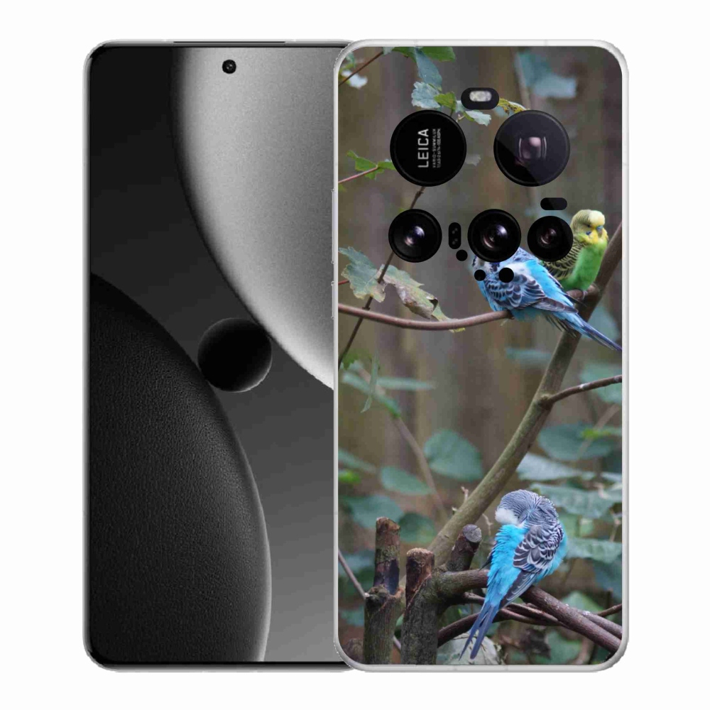 Gelový kryt mmCase na Xiaomi 15 Ultra - papoušci na větvi