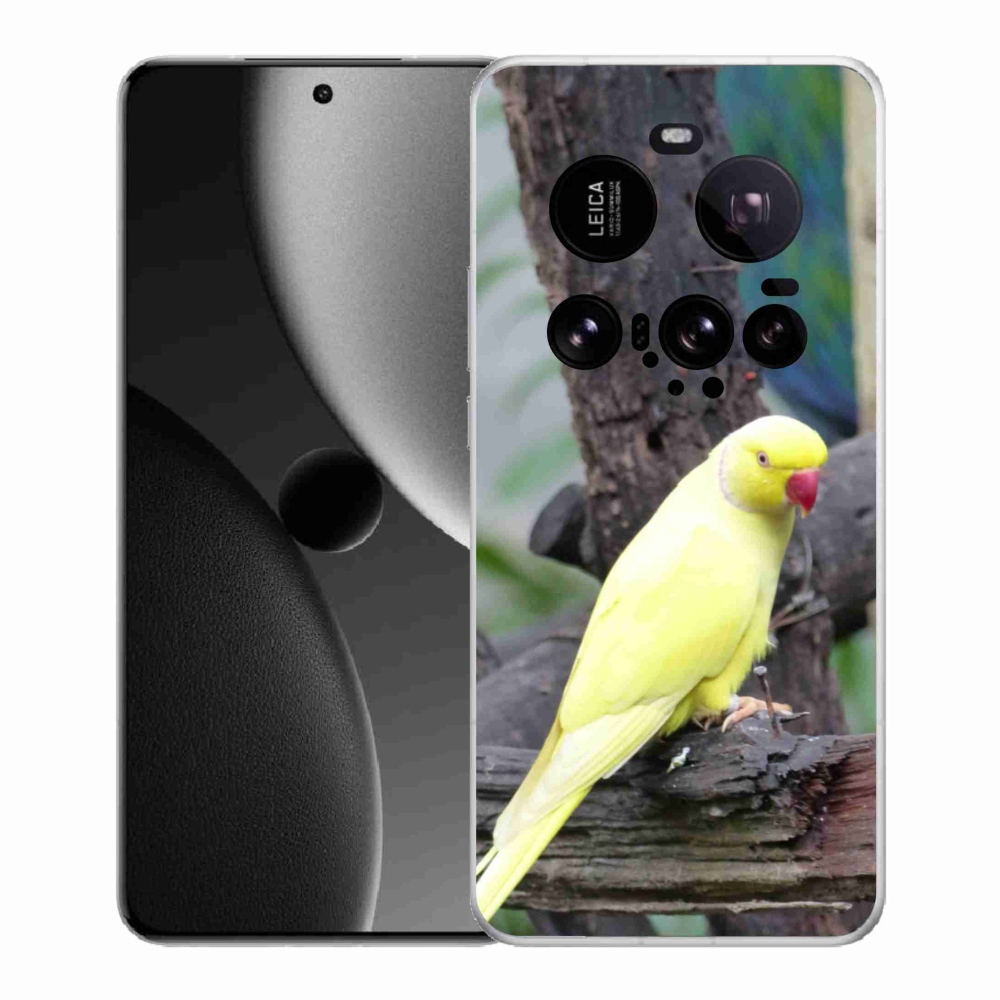 Gelový kryt mmCase na Xiaomi 15 Ultra - papoušek alexandr žlutý
