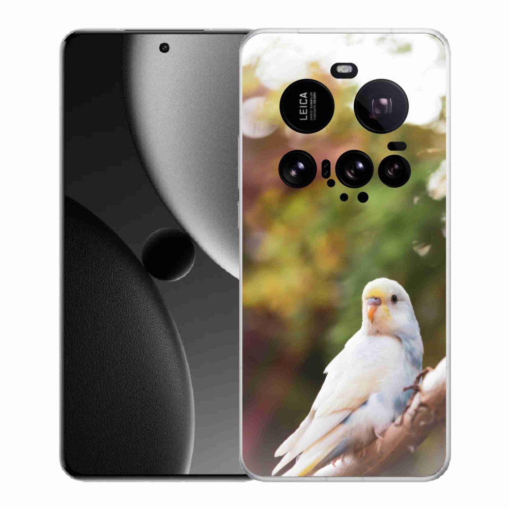 Gelový kryt mmCase na Xiaomi 15 Ultra - papoušek andulka bílá