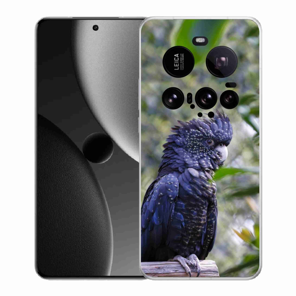 Gelový kryt mmCase na Xiaomi 15 Ultra - papoušek kakadu černý
