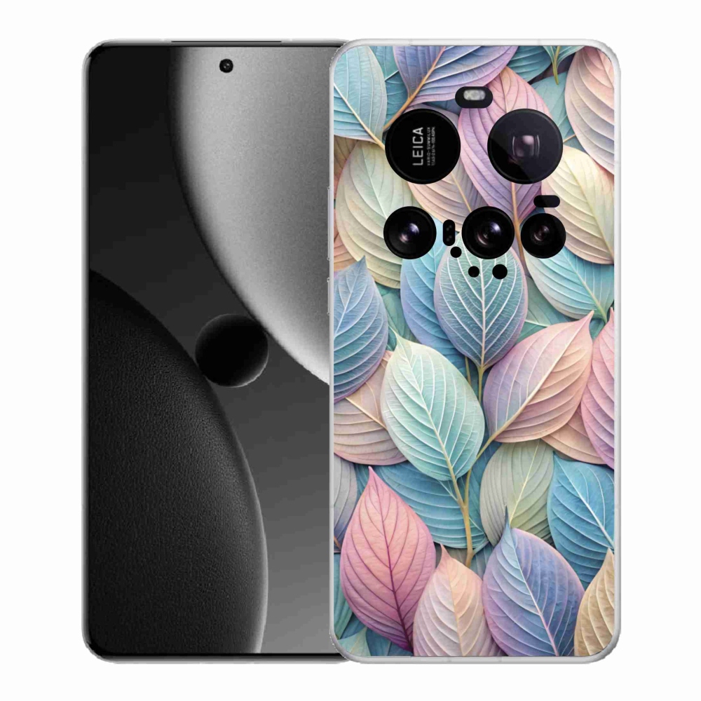 Gelový kryt mmCase na Xiaomi 15 Ultra - pastelové listy