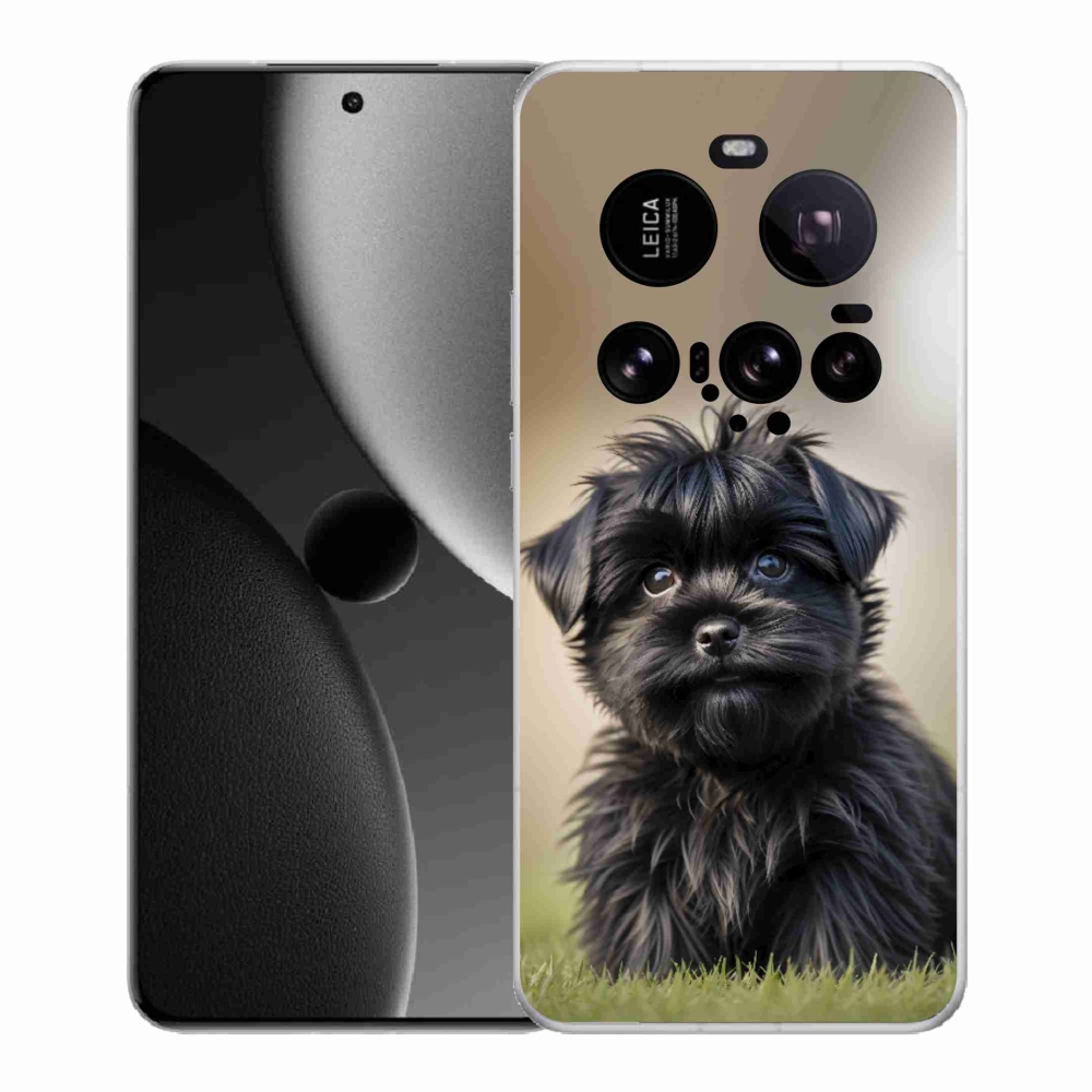 Gelový kryt mmCase na Xiaomi 15 Ultra - roztomilý černý pejsek