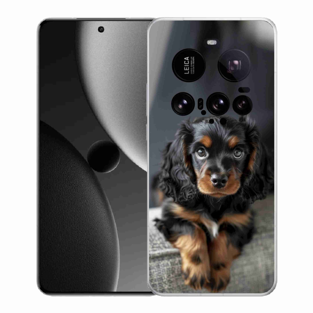 Gelový kryt mmCase na Xiaomi 15 Ultra - roztomilý dlouhosrstý jezevčík