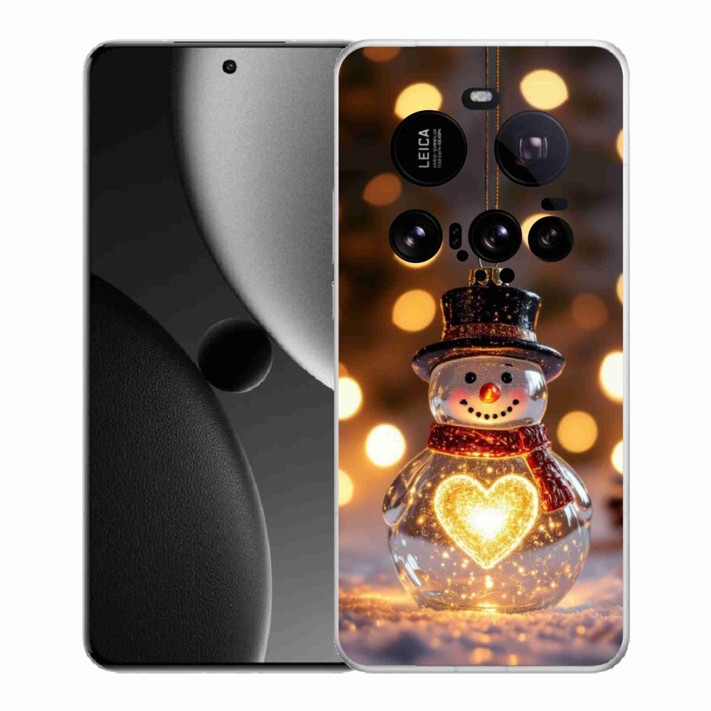 Gelový kryt mmCase na Xiaomi 15 Ultra - svítící vánoční sněhulák