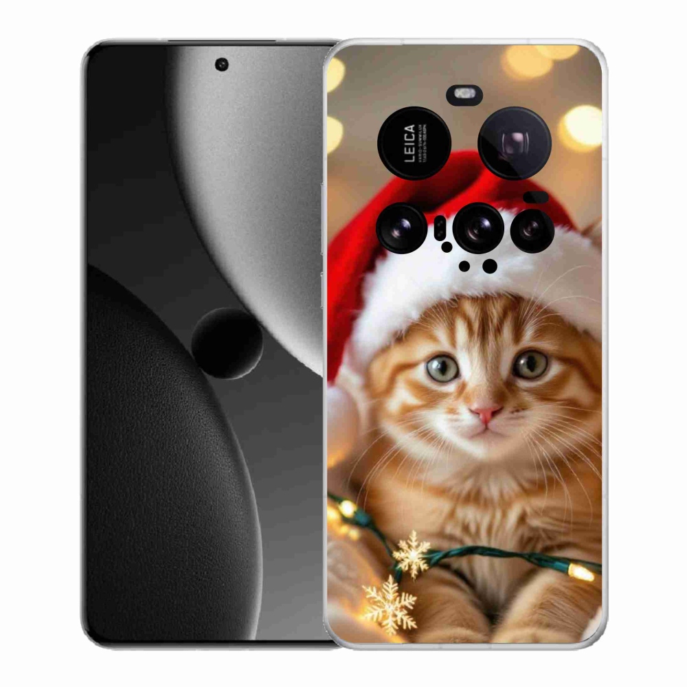 Gelový kryt mmCase na Xiaomi 15 Ultra - vánoční kotě
