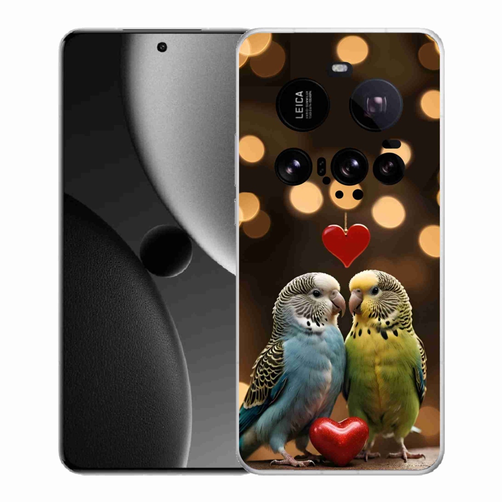 Gelový kryt mmCase na Xiaomi 15 Ultra - zamilovaní papoušci