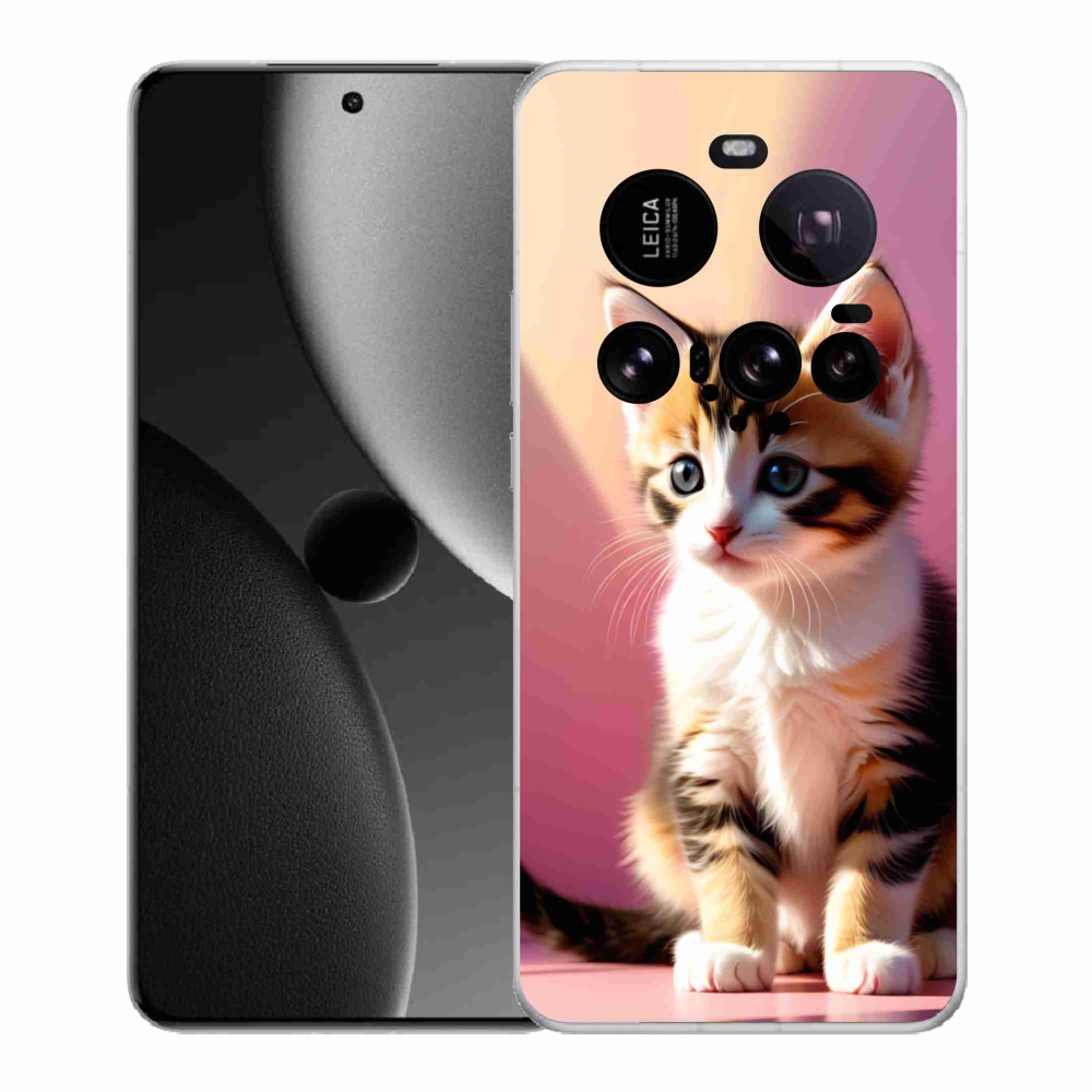 Gelový kryt mmCase na Xiaomi 15 Ultra - zvědavé kotě 2