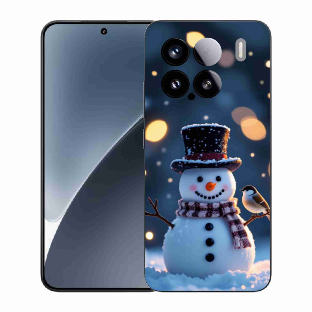 Gelový kryt mmCase na Xiaomi 15 - vánoční sněhulák