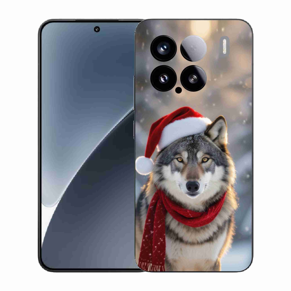 Gelový kryt mmCase na Xiaomi 15 - vánoční vlk
