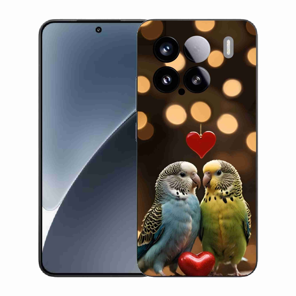 Gelový kryt mmCase na Xiaomi 15 - zamilovaní papoušci