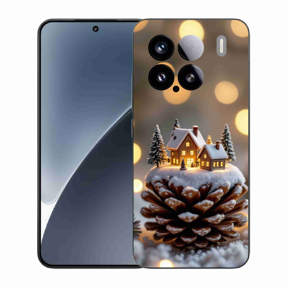 Gelový kryt mmCase na Xiaomi 15 - zimní vesnička