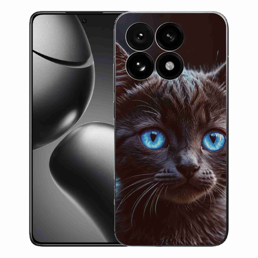 Gelový kryt mmCase na Xiaomi 15T - černé kotě 2