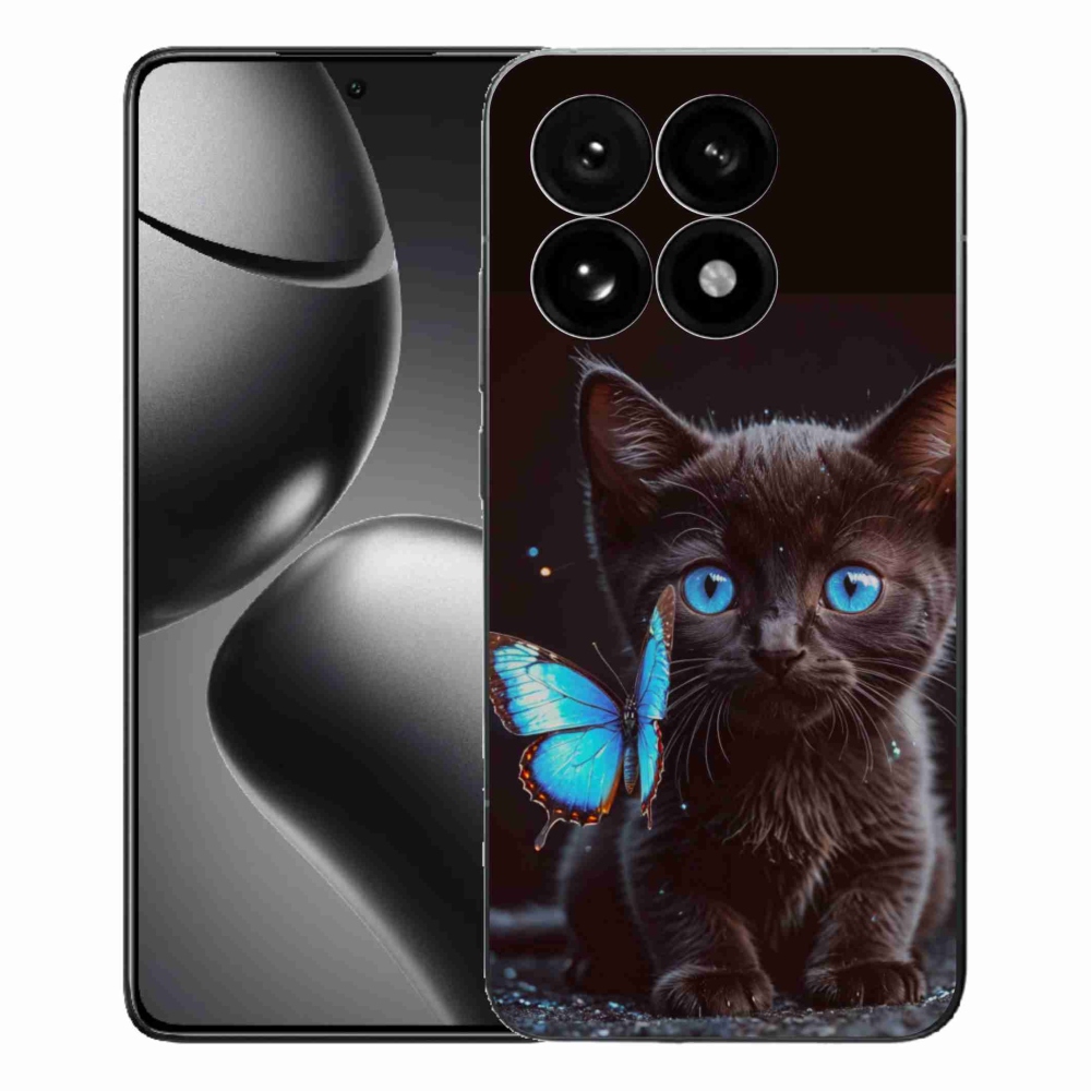 Gelový kryt mmCase na Xiaomi 15T - černé kotě 3