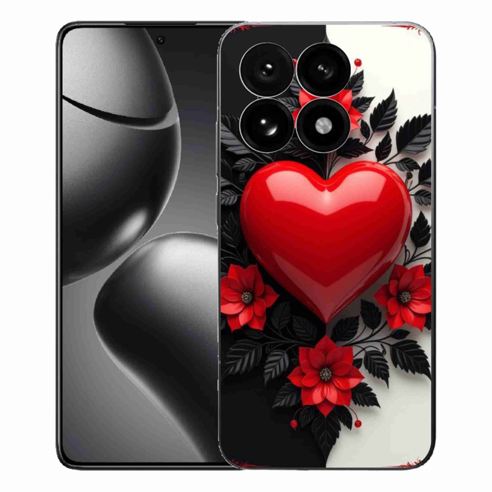 Gelový kryt mmCase na Xiaomi 15T - červené srdce
