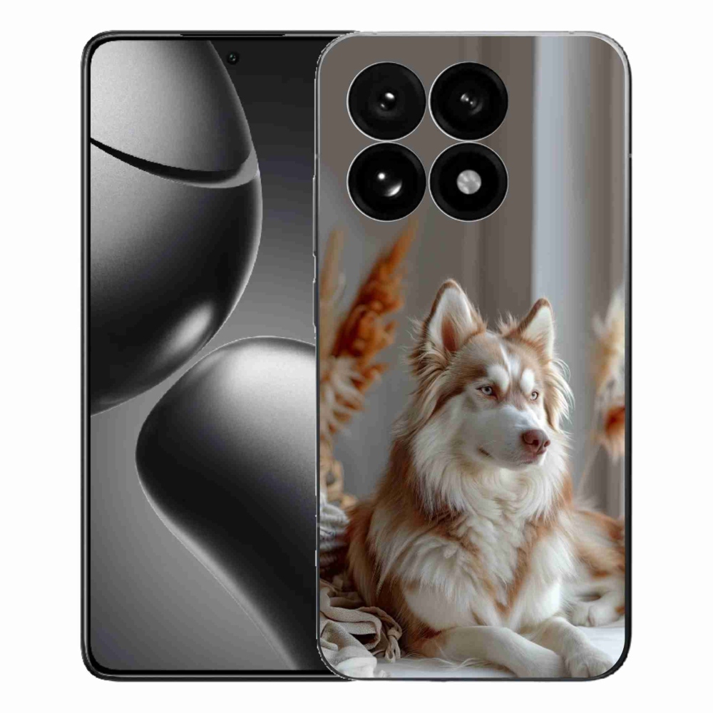 Gelový kryt mmCase na Xiaomi 15T - klidný sibiřský husky