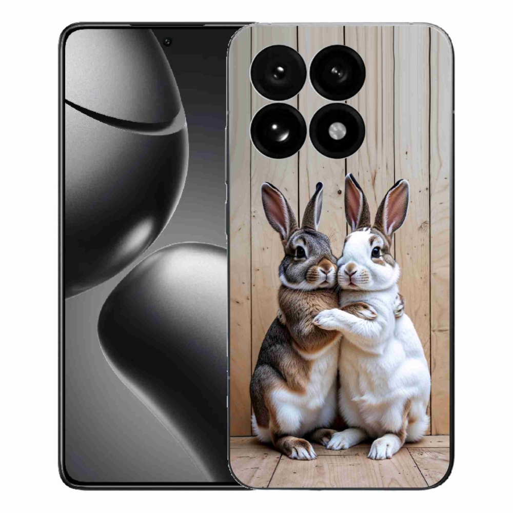 Gelový kryt mmCase na Xiaomi 15T - králičí pár