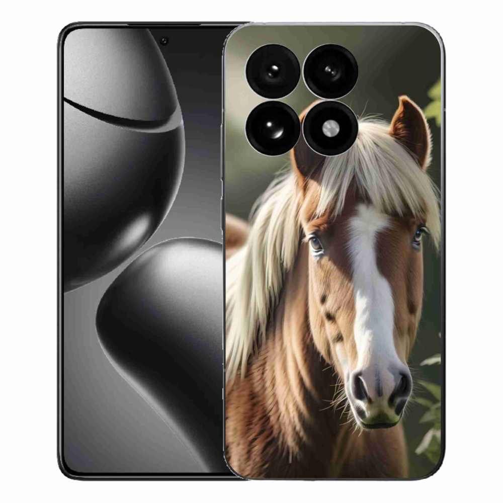 Gelový kryt mmCase na Xiaomi 15T - kůň se světlou hřívou