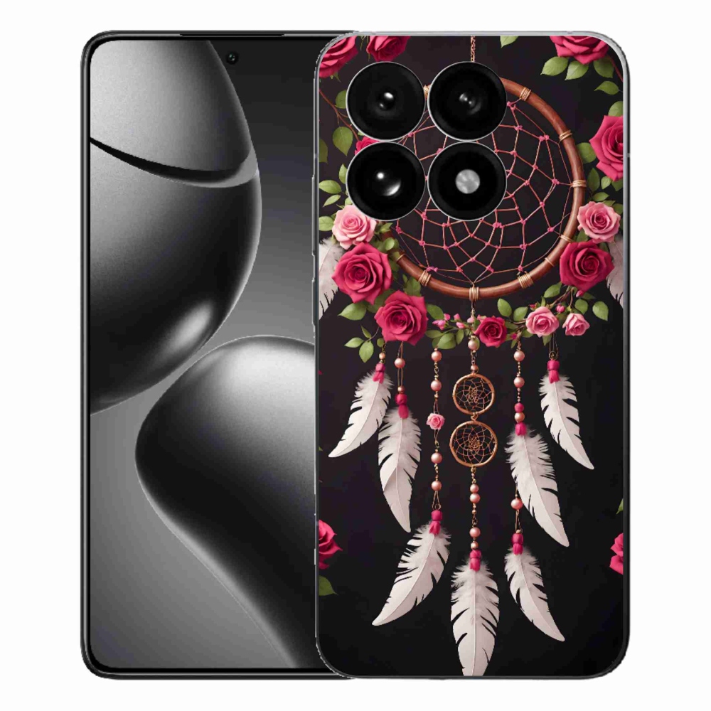 Gelový kryt mmCase na Xiaomi 15T - lapač snů s růžemi