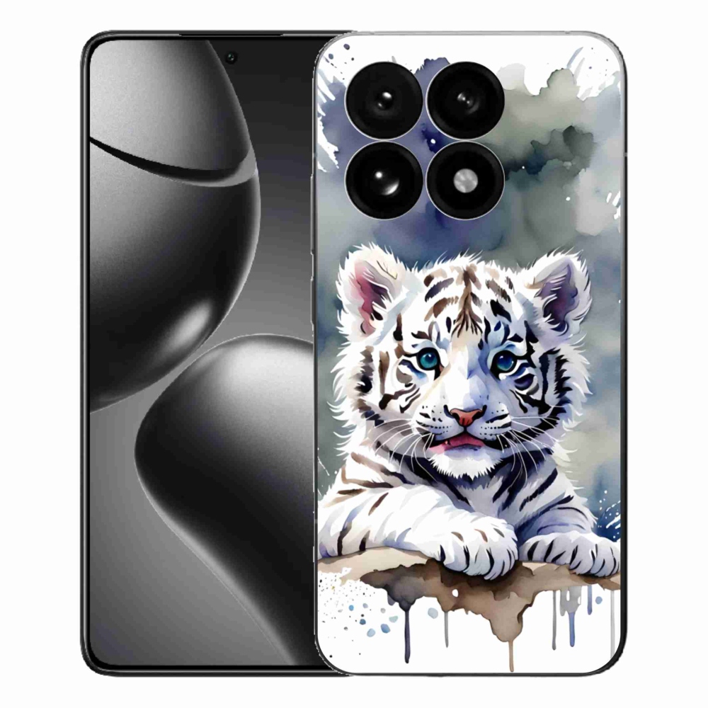 Gelový kryt mmCase na Xiaomi 15T - mládě bílého tygra