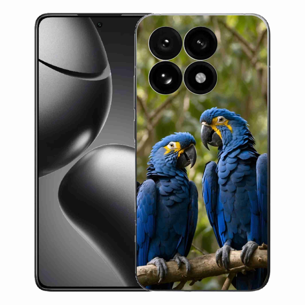 Gelový kryt mmCase na Xiaomi 15T - papouščí duo