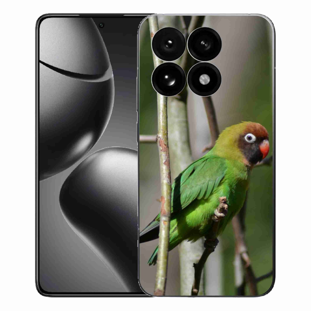 Gelový kryt mmCase na Xiaomi 15T - papoušek agapornis