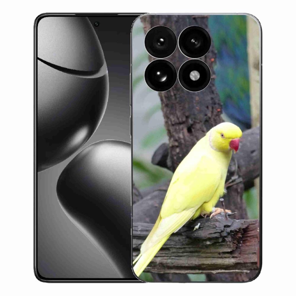 Gelový kryt mmCase na Xiaomi 15T - papoušek alexandr žlutý