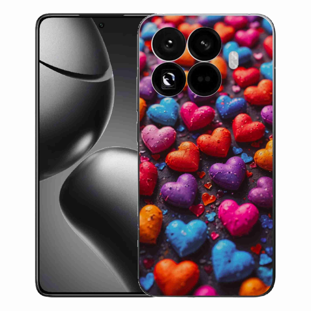 Gelový kryt mmCase na Xiaomi 15T Pro - barevná srdce
