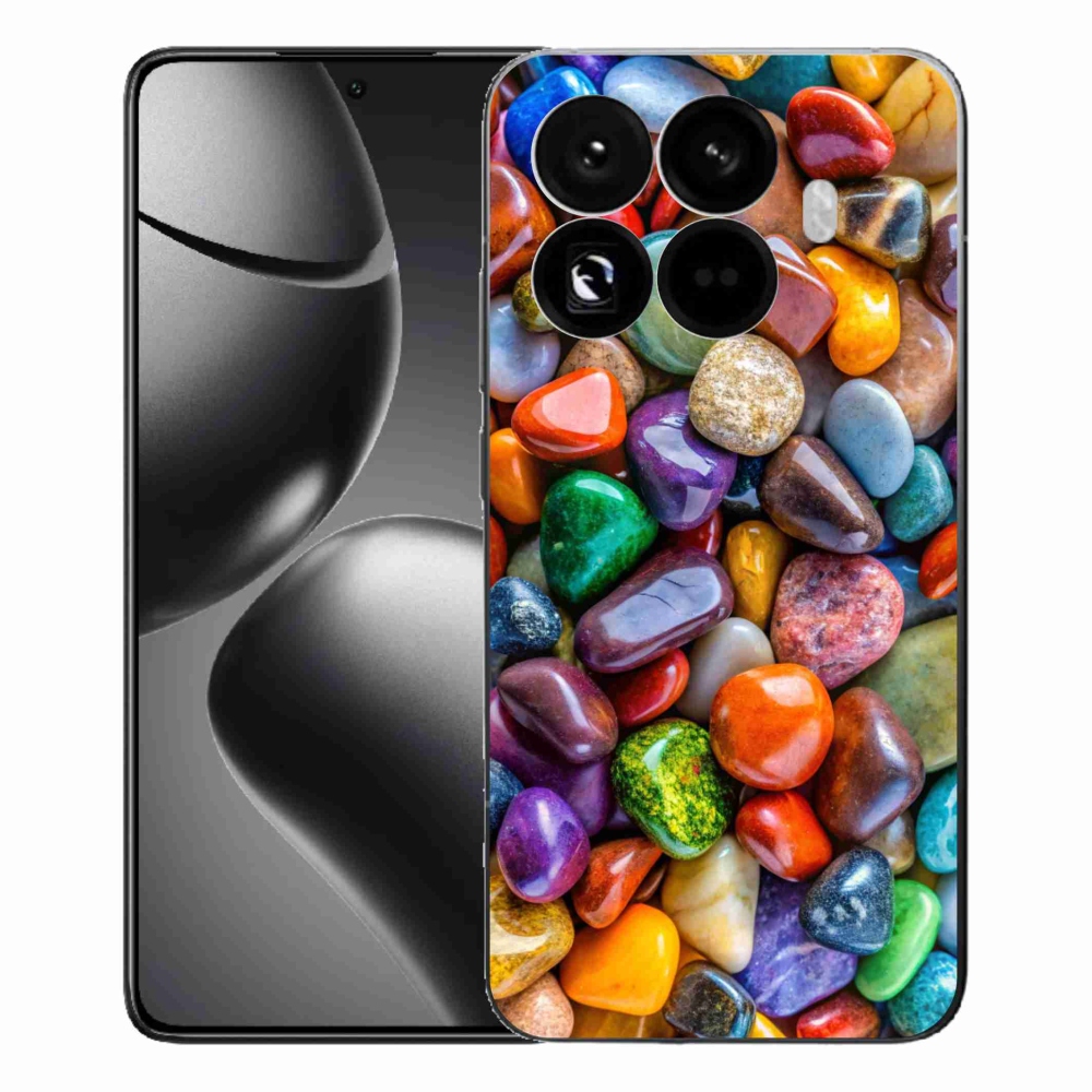 Gelový kryt mmCase na Xiaomi 15T Pro - barevné kamínky