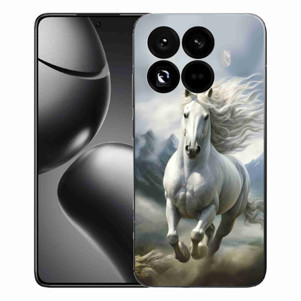 Gelový kryt mmCase na Xiaomi 15T Pro - běžící bílý kůň 3