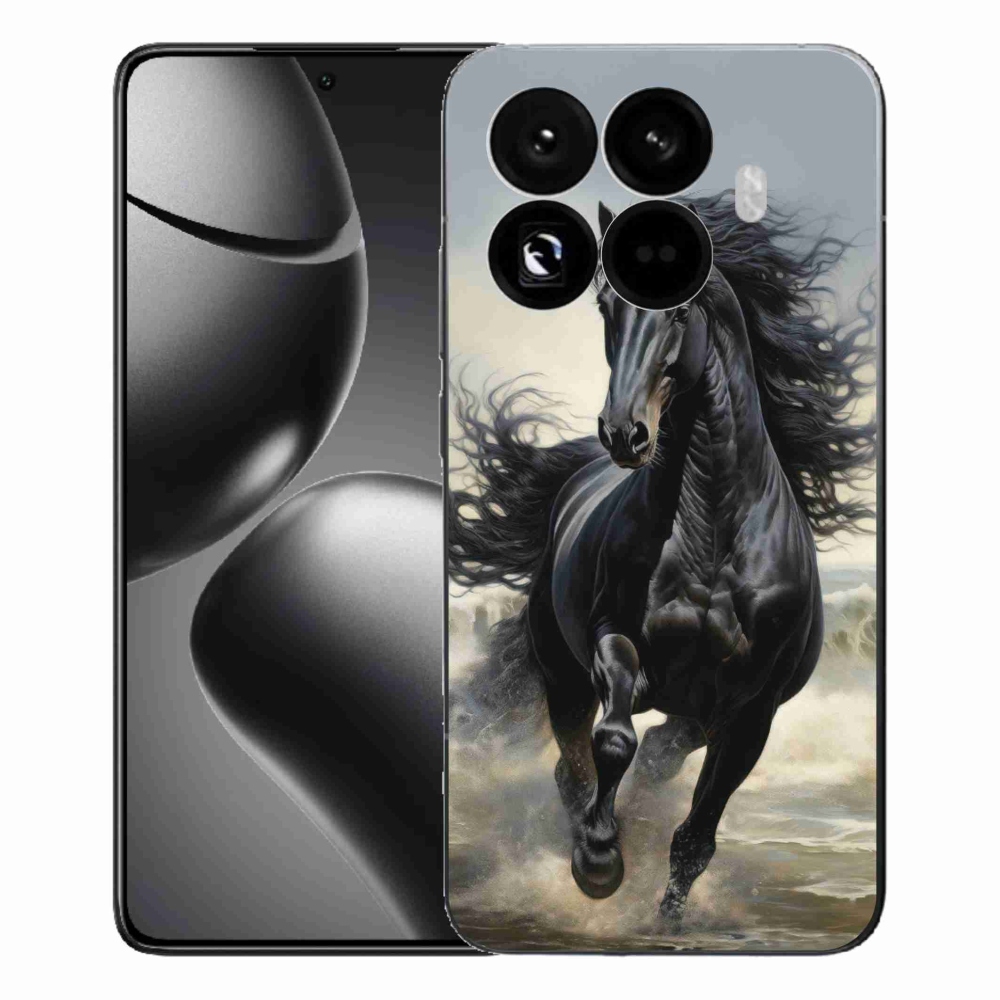 Gelový kryt mmCase na Xiaomi 15T Pro - běžící černý kůň