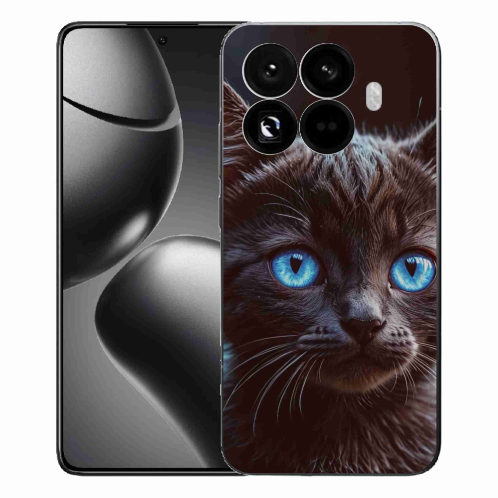 Gelový kryt mmCase na Xiaomi 15T Pro - černé kotě 2