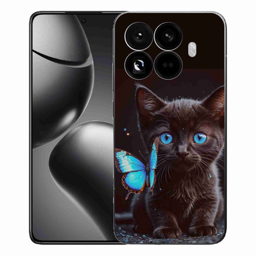 Gelový kryt mmCase na Xiaomi 15T Pro - černé kotě 3