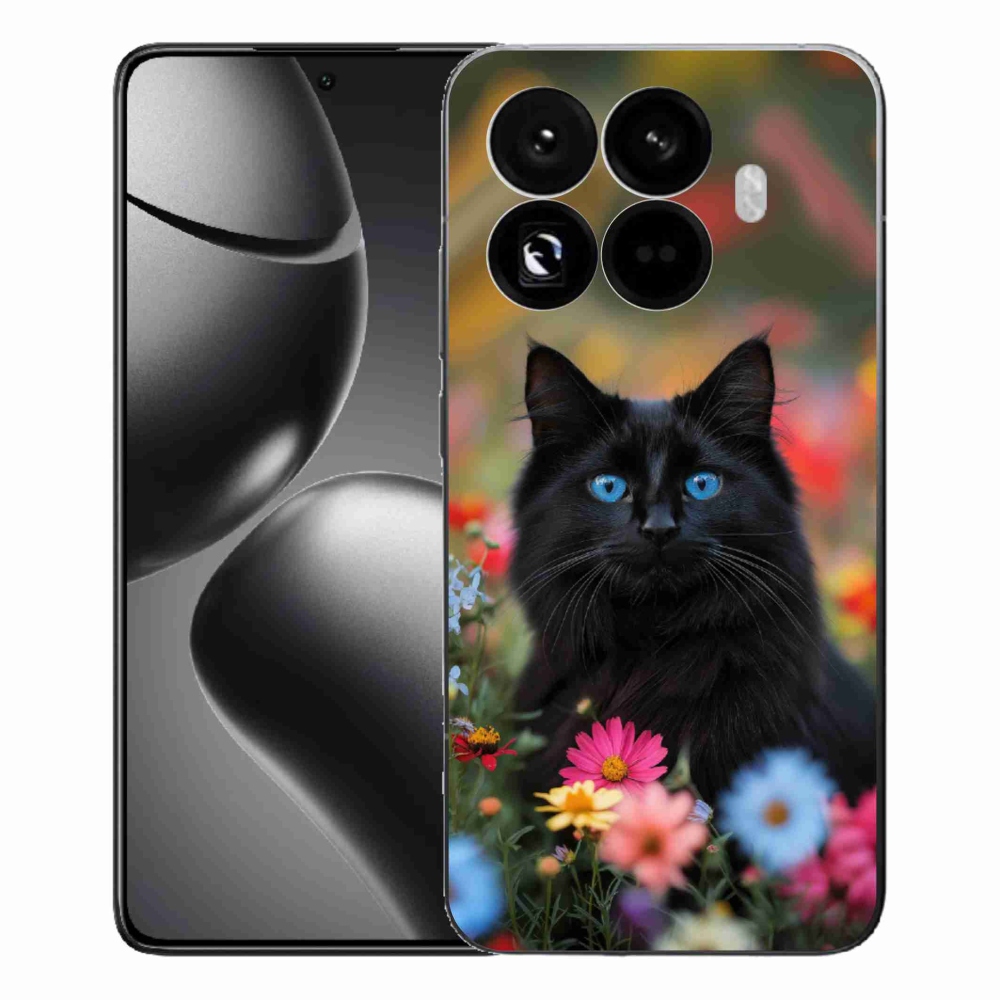 Gelový kryt mmCase na Xiaomi 15T Pro - černé kotě 4
