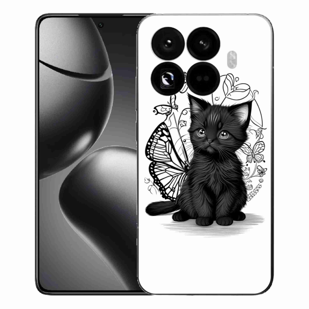Gelový kryt mmCase na Xiaomi 15T Pro - černé kotě