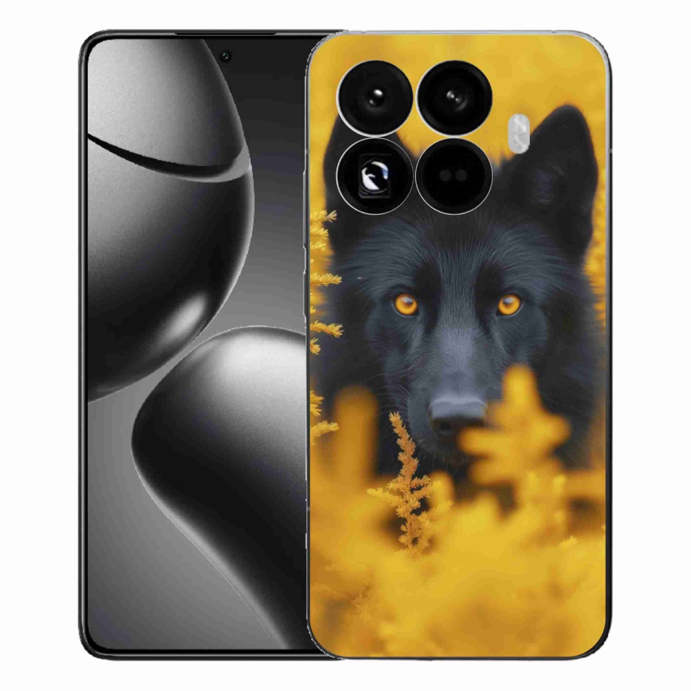 Gelový kryt mmCase na Xiaomi 15T Pro - černý vlk 2