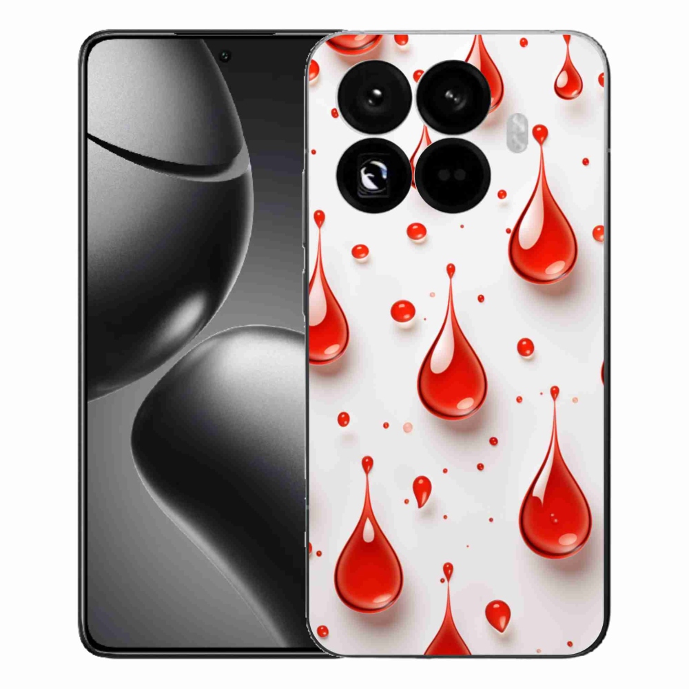 Gelový kryt mmCase na Xiaomi 15T Pro - červené kapky