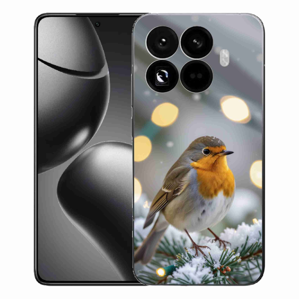 Gelový kryt mmCase na Xiaomi 15T Pro - červenka v zimě