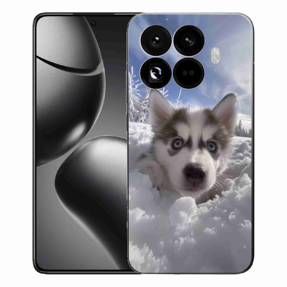 Gelový kryt mmCase na Xiaomi 15T Pro - husky ve sněhu