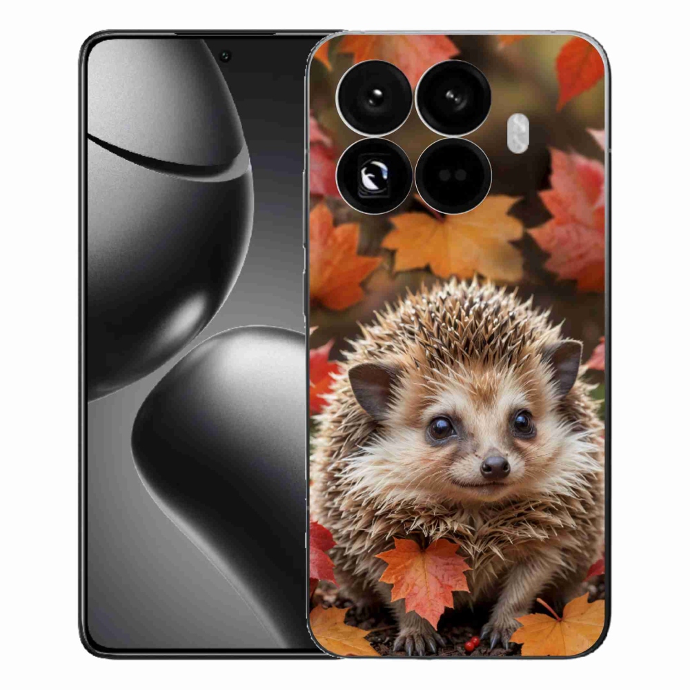 Gelový kryt mmCase na Xiaomi 15T Pro - ježek v listí